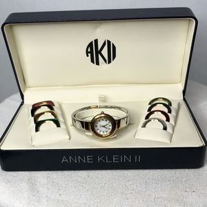 NWT Anne Klein II interchangeable bezel watch